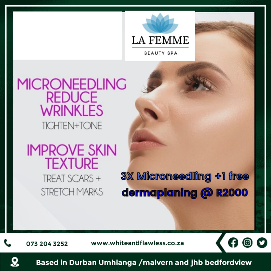 3 x Microneedling Plus Dermaplaning